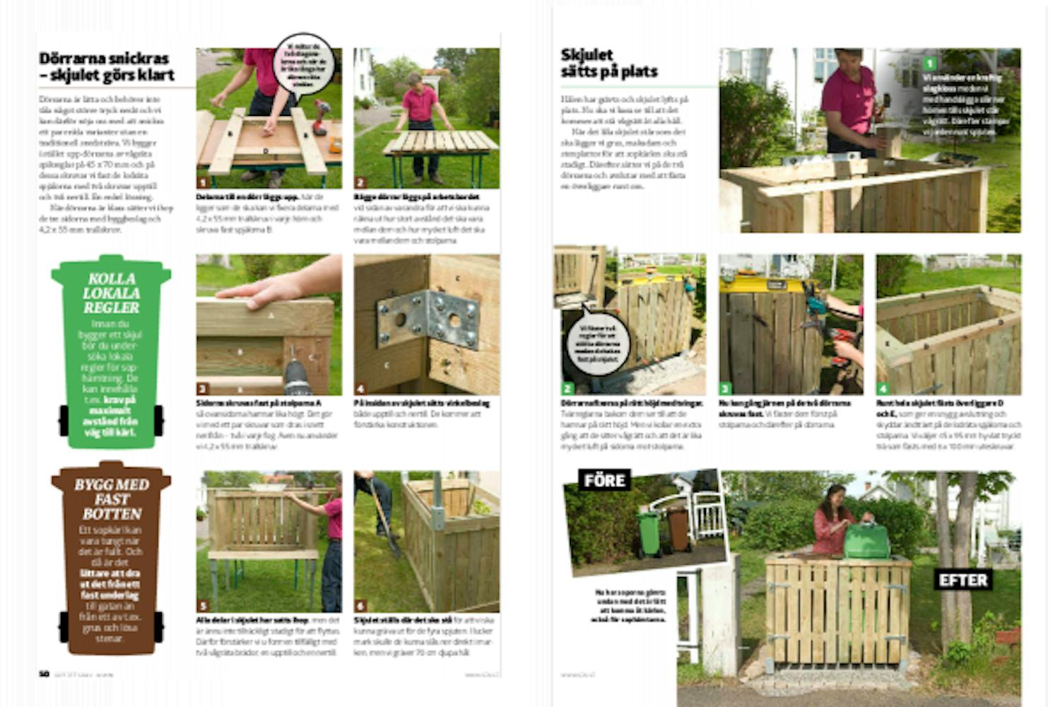 Soptunna: Bygg ett snyggt sopkärlsskjul Soptunna: Bygg ett snyggt sopkärlsskjul